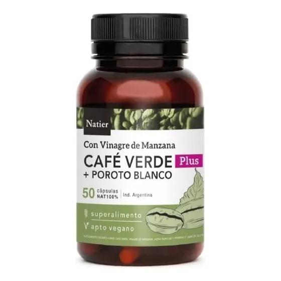 Café Verde Plus Natier Adelgazante. 50 Capsulas