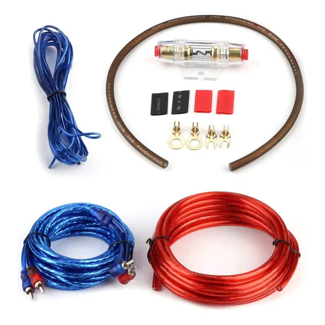 Kit Cables 1500w Potencia Amplificador Subwoofer Calibre 10