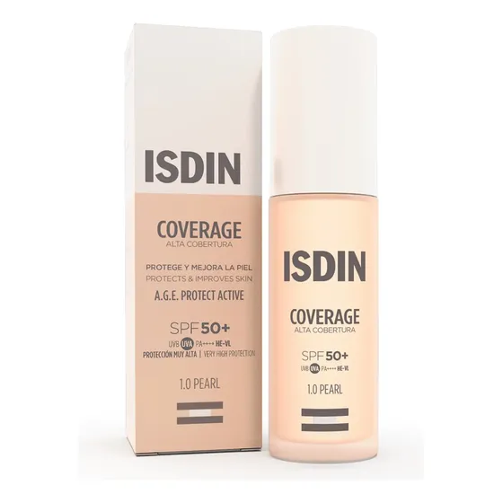 Base De Maquillaje Coverage 1.0 Pearl 30ml Isdin