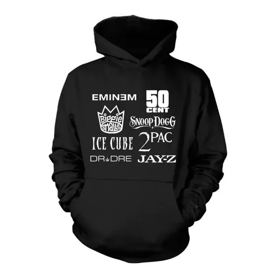 Blusa Moletom 50 Cent Eminem Snoop Dogg Tupac Jay-z Capuz
