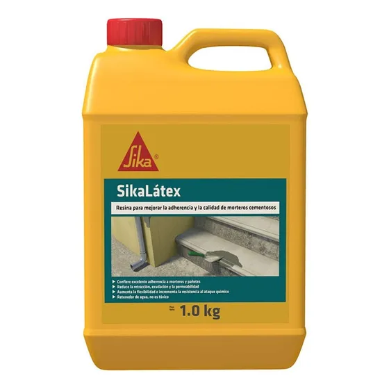 Sika Latex Emulsión Adhesiva Acrílica Para Morteros 1kg
