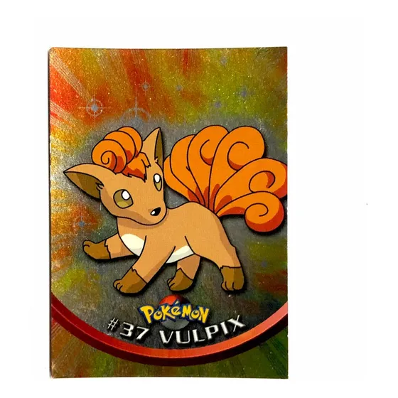 Pokémon Topps #37 Vulpix Serie 1 Foil Excelente Estado