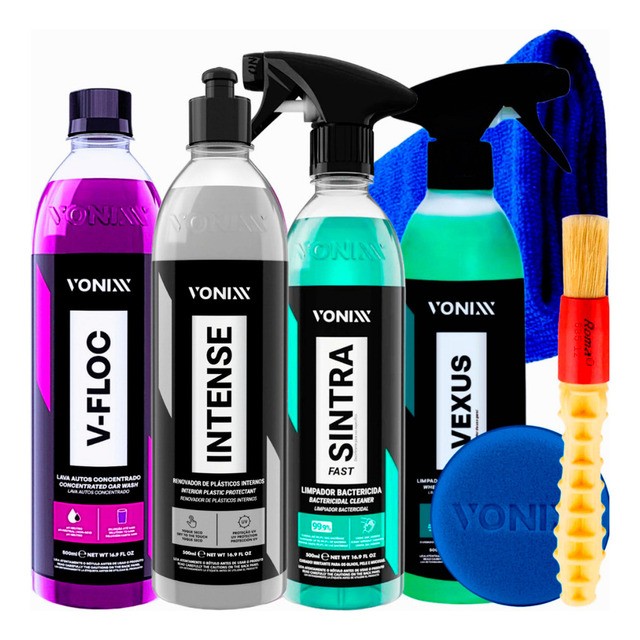 Kit Limpeza Automotiva Vexus V-floc Intense Sintra Vonixx Kit Limpeza Automotiva Vexus V-floc Intense Sintra Vonixx