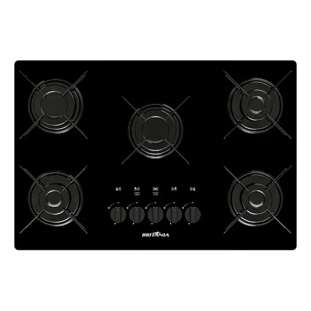 Cooktop 5 Bocas a Gás Britânia Bivolt BCT05A