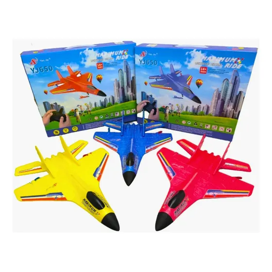 Avión Radio Control Yj650 Led Rtf
