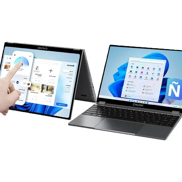 Laptop Chuwi Freebook 360° Intel N100 12gb Ddr5 512gb Ssd Plateado