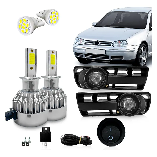 Kit Farol De Milha Golf Sapão 99 2000 2001 2002 2003 2004 05