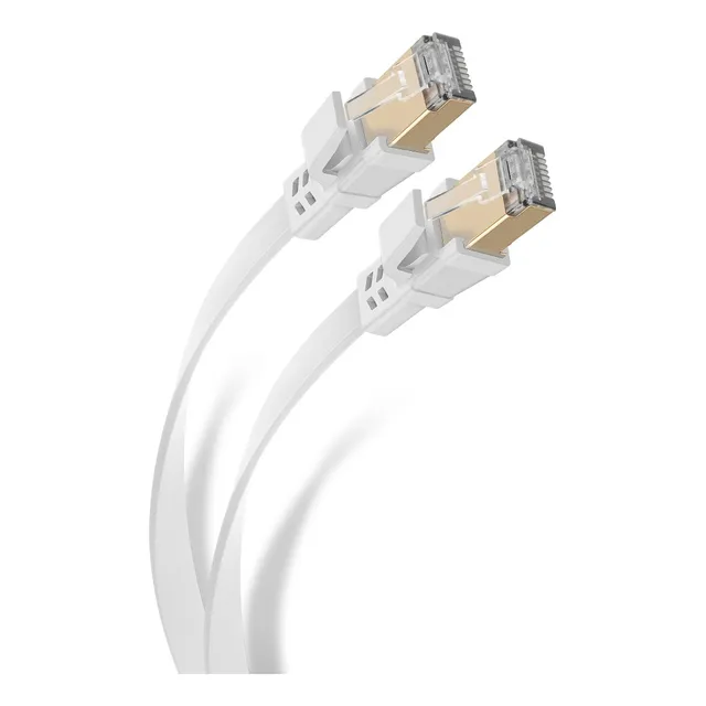 Cable Ethernet Stp Cat 8, 40 Gbps, De 10 M, Plano