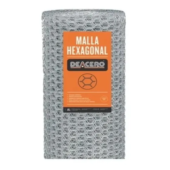 Malla Hexagonal Cal20 X Abertura 38mm X 1.75mts Alto Deacero