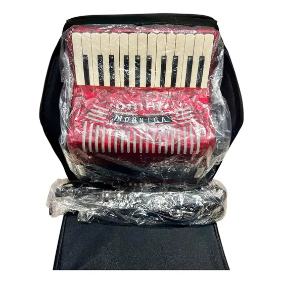 Acordeon Hohnica By Hohner 13.03 26 Teclas 12 Bajos Outlet Rojo