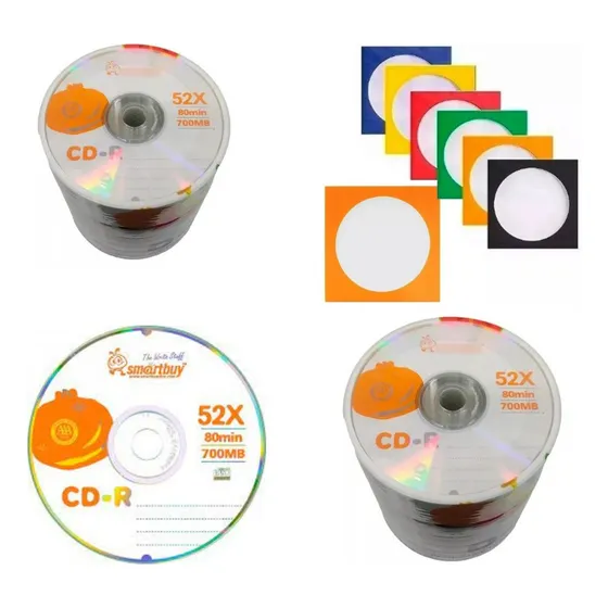 20 Unidades De Mídia Virgem Cd-r 52x Smartbuy C/envelope