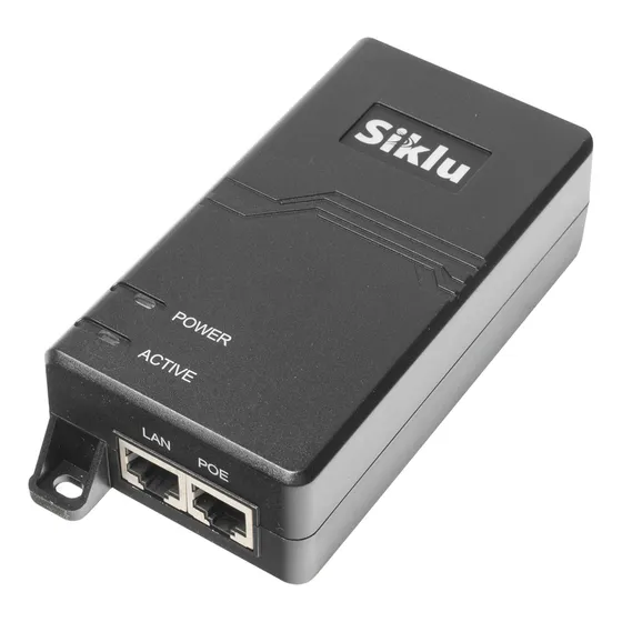 Inyector Poe Pasivo 1 Gbps 60 W 55 Vc 100-240 Vca Cable Ca