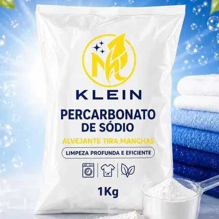 Percarbonato De Sódio Granulado Super Branco 1kg Tira Manchas Roupas