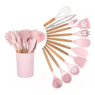 Kit UtensĂlios Em Silicone 12 Pcs De Cozinha Antianderente Kit UtensĂlios Em Silicone 12 Pcs De Cozinha Antianderente