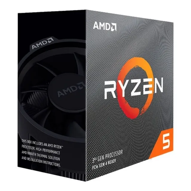 Procesador gamer AMD Ryzen 5 3600 100-100000031BOX de 6 núcleos y 4.2GHz de frecuencia con gráfica integrada