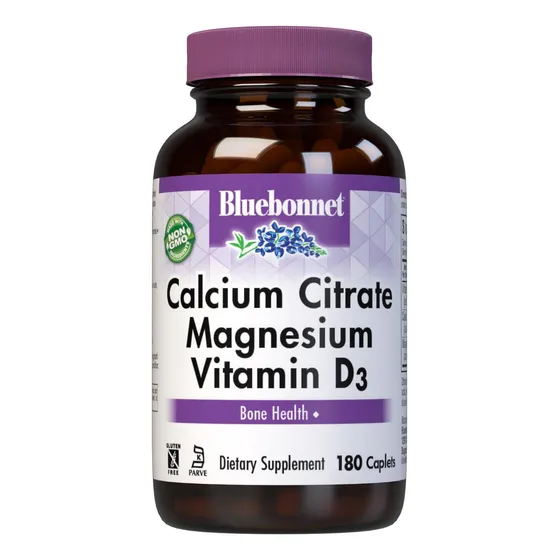 Suplemento De Citrato De Calcio Y Magnesio D3 De Bluebonnet