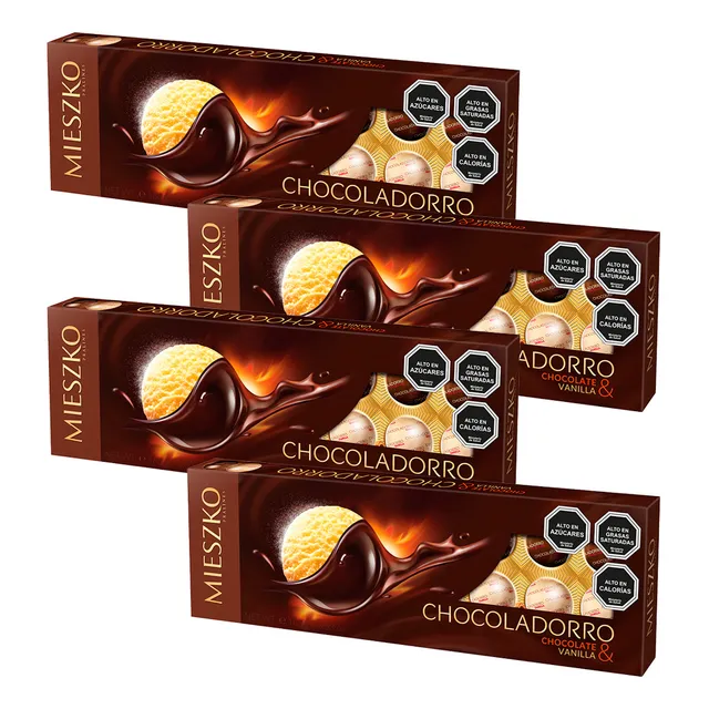 Pack 4 Estuche Bombones Mieszko Chocoladorro 178g