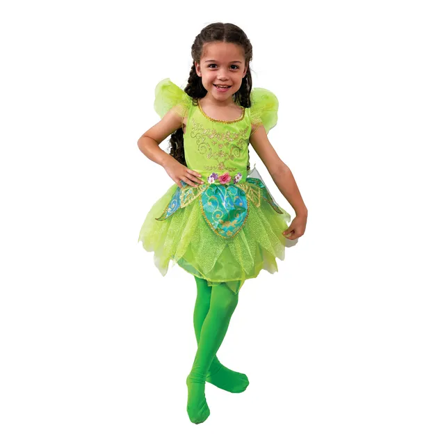 Disfraz Vestido Niña Hada Ari Verde Completo Cosplay