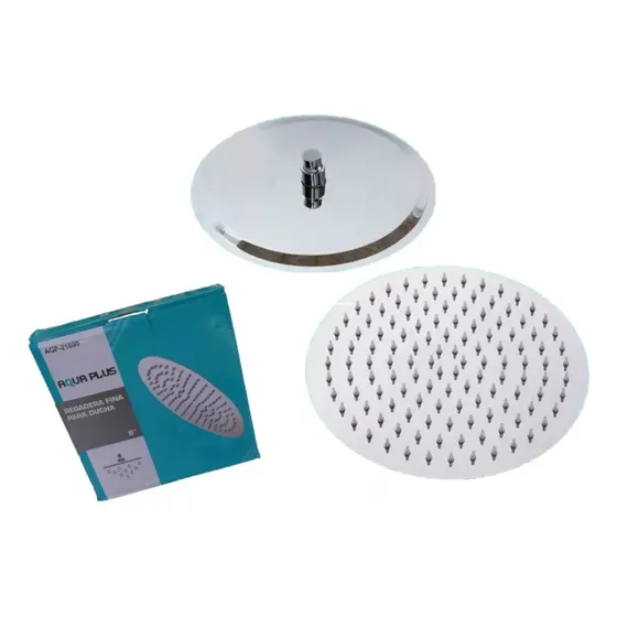 Regadera Ducha Cromada De Metal 8 Pulgadas