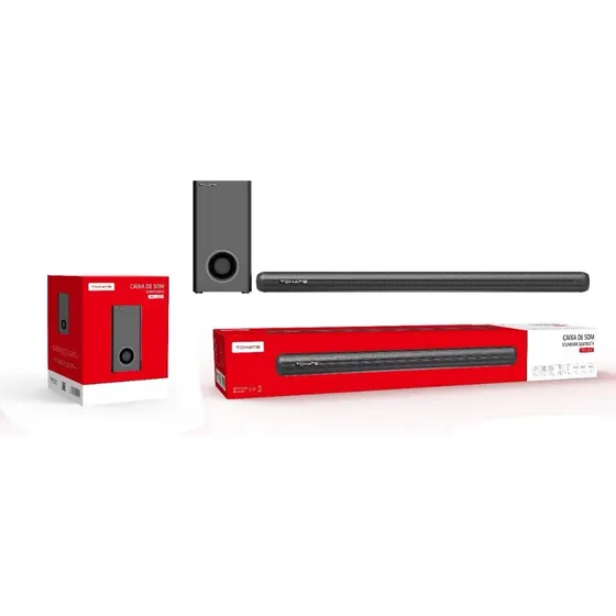 Tomate Mts-2037 Soundbar Subwoofer 180w Bluetooth 3.1 Canais