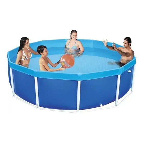 Pileta 4500lts Estructural Redonda Mor 278x77cm Verano