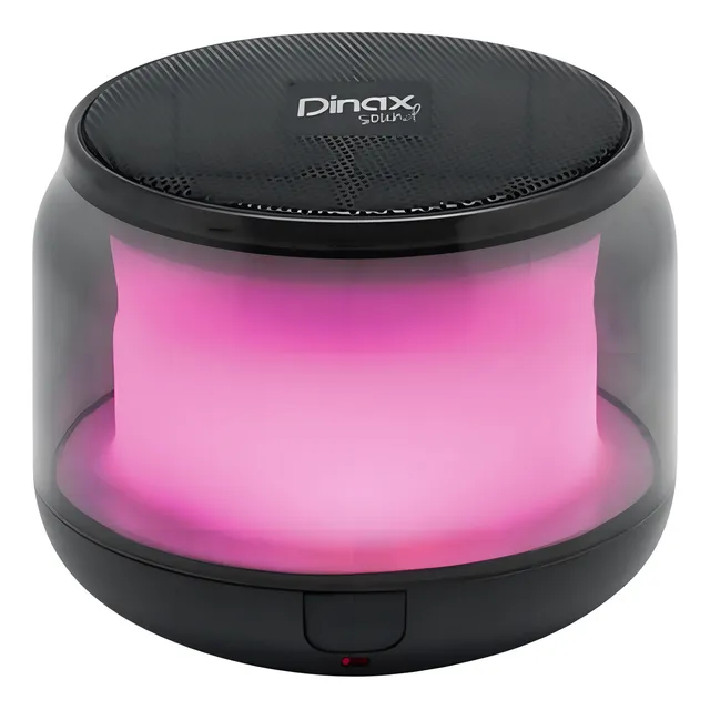 Parlante Mini Inalámbrico Bluetooth Luz Led Rgb Radio Sd Aux Color Negro