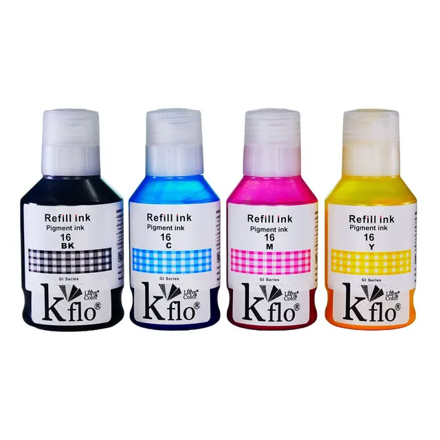 Kit 4 Tinta Gi16 Marca Kflo® Gx3010 Gx4010 Gx5010 Pigmentada