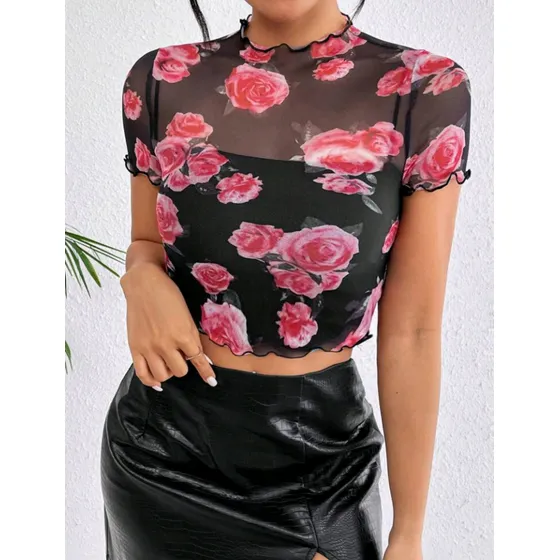 Blusas Top Casuales De Dama Talla Xs S M Shein