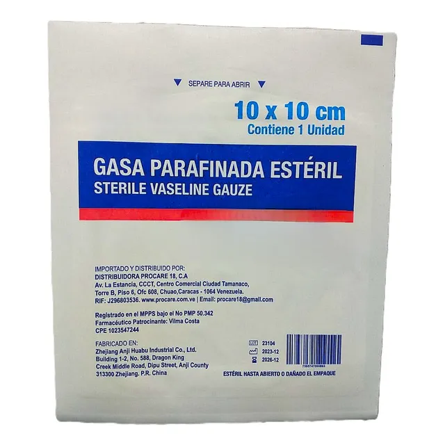 Cuticell Classic Generico 10cmx10cm Gasa Parafinada 3 Unid