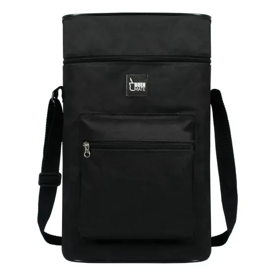 Matera Bolso Matero Un Buen Mate Madu Negro Tira Regulable