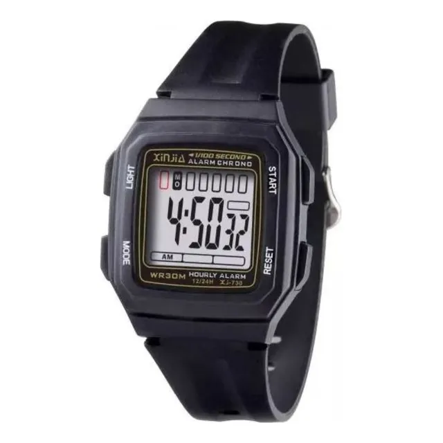 Reloj Xinjia Digital Xj-730 Correa Negro Unisex