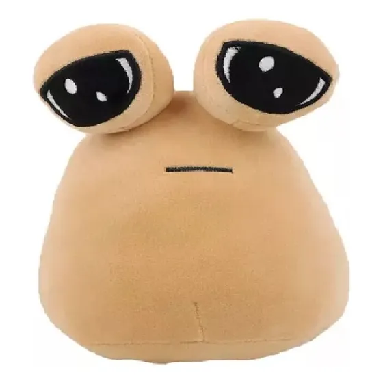 Brinquedo Pelúcia Emotion Alien Pou Foto Real Grande Fofo