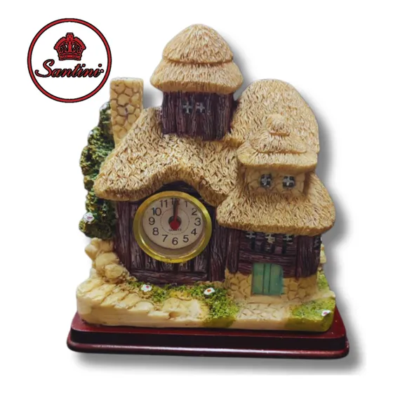 Casa Para Adornar Tu Navidad Con Reloj