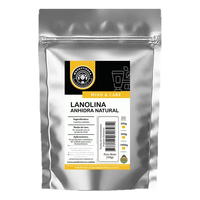 Lanolina Natural  X 250gr Anhidra