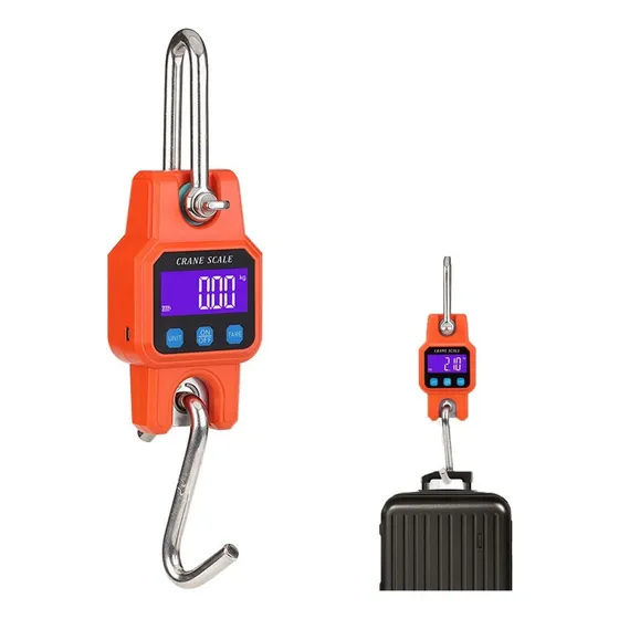 Balança Industrial Digital Suspensa 300kg Laranja