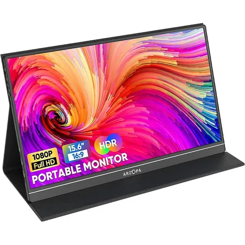 Monitor Gamer Arzopa con pantalla de 15.6" 60Hz 220V y resolución Full HD