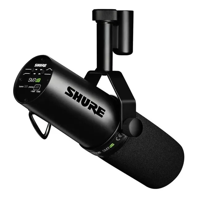 Micrófono Dinámico Con Preamplificador Activo Shure Sm7db