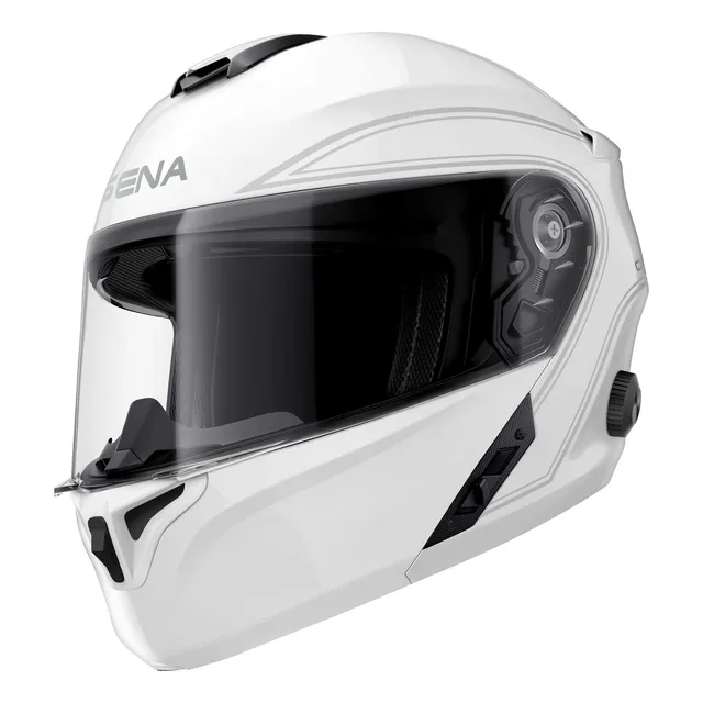 Casco Sena Outrush Modular Smart Blanco Brillante Talla S