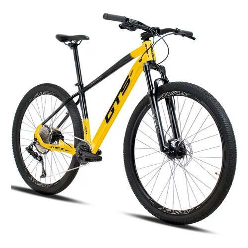 Bicicleta Aro 29 Gts Freio Hidráulico E Suspensão 30v Sx Cor Preto