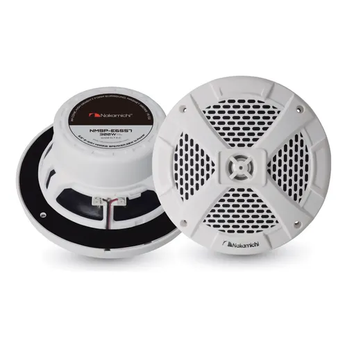 Alto Falante Marítimo 6.5'' 300W Nakamichi Branco Barcos | Frete
