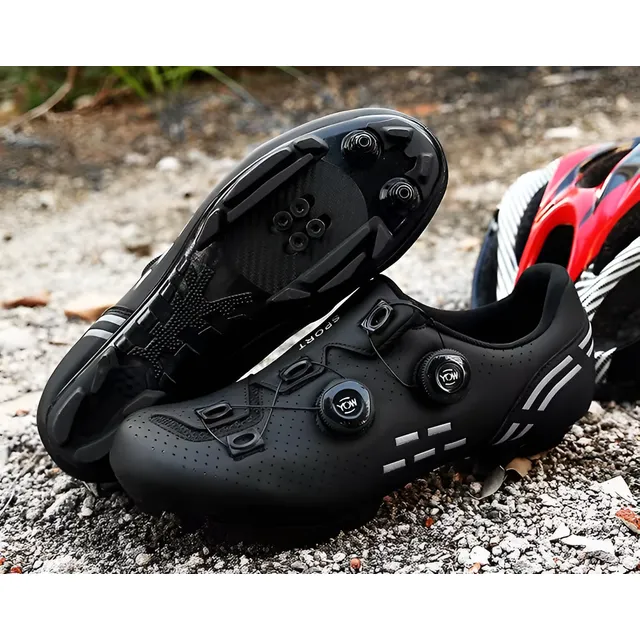 Zapatilla Ciclismo Mtb Negras Doble Boa Zap-027