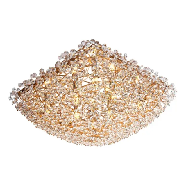 Lustre Plafon Moderno Dente De Leão 45cm Para Quarto E Sala