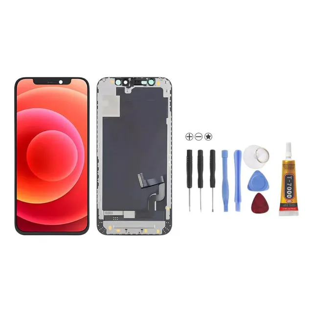Tela Display Para iPhone 12 Pro Max Vivid + Kit Chaves Cola