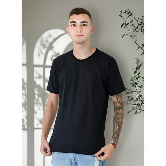 Remera Algodón 100% Lisa Jersey Peinado Super Premium