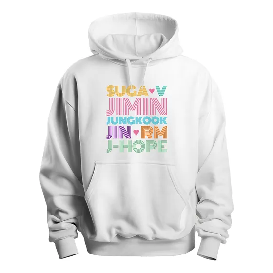 Moletom Blusa Bts Bt21 Jimin J-hope Suga Jin Rm V Fãs Kpop
