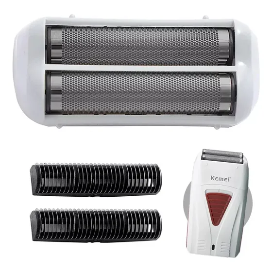 Cabezal Repuesto Gris Doble Afeitadora Shaver Kemei 3383