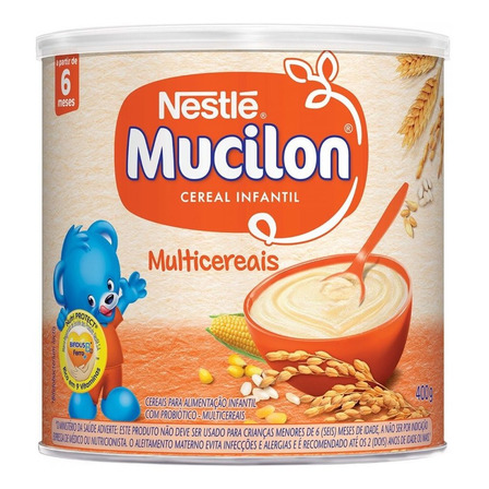 Cereal De Multi Cereais Mucilon Lata 400g Cereal De Multi Cereais Mucilon Lata 400g
