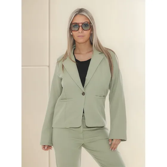 Saco Blazer Sastrero Azul Mujer