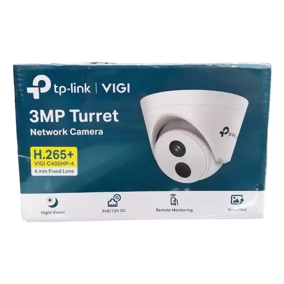Camara Domo Ip Poe Hd 3mp Lente2.8mm Vigi Tp-link C400hp-2.8