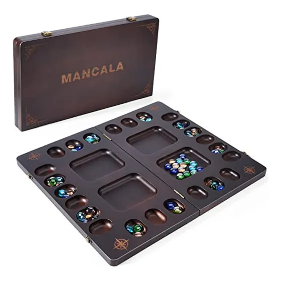 Vamslove Mancala - Juego De Mesa Para 4 Jugadores,